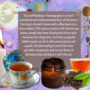 Tea Leaf Reading Set For Beginners, Basics Of Fortune Telling Kit, Grimoire Pages, Book Of Shadows Pages, Witchy Tea Cup Guide image 7