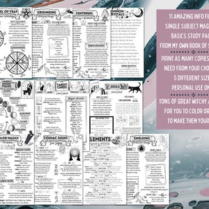 Witchcraft Basics Printable for Beginners, Basics of Magick Set 1 ...