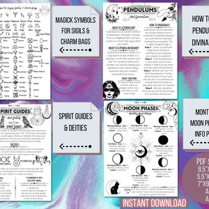 Printable Beginner Witchcraft Basics Guide, Basics of Magick Set 2 ...