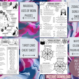 Witchcraft Basics Printable for Beginners, Basics of Magick Set 1 ...