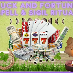 Zaklęcie Manifest Good Luck | Rytuał Fortune Magick Sigil | DIY Lucky Energy