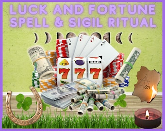 Manifest Good Luck Spell | Fortune Magick Sigil Ritual | DIY Lucky Energy