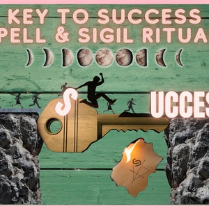 Duidelijke successpreuk | Doelen bereiken Magick Sigil Ritueel | DIY-sleutel tot succes Energiespreuk