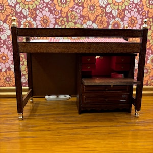 Lundby Original bunk bed and cabinet with light