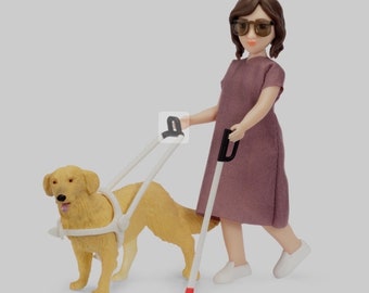 Lundby Doll Blindstick Dog / New!