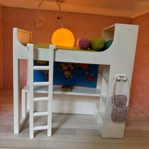 Lundby original loft bed to dollhouse