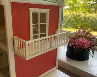 Lundby Original Mauer mit Balkon und Tür /Puppenstube