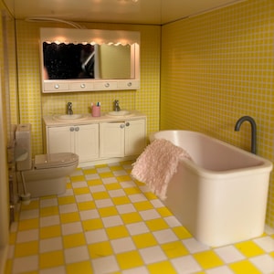 Bathroom Lundby original in 3 parts with accessories