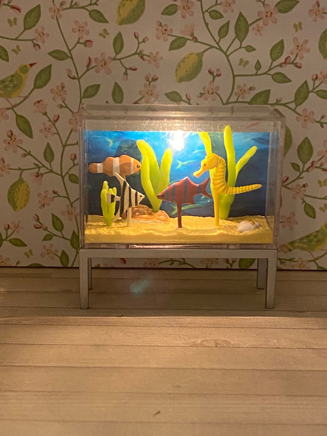 Lundby Vintage Dollhouse Fish Aquarium With Lighting Etsy