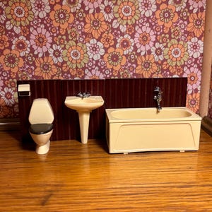Lundby original bathroom to dollhouse