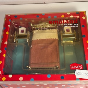 Lundby original bedroom set to the dollhouse New!