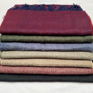 Premium luxe pashmina-sjaal heren, 100% kasjmier