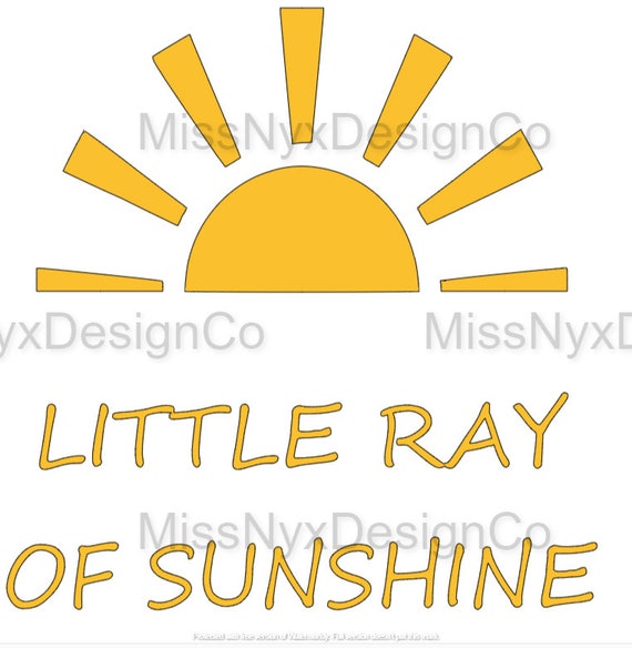 Little Ray of Sunshine SVG Sunshine SVG Baby Shower Gift Etsy