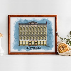 Milwaukee Historical Pritzlaff Building, Architectural Digital Watercolor Illustration, Wedding Venue, Physical Print 11”x14”, UNFRAMED