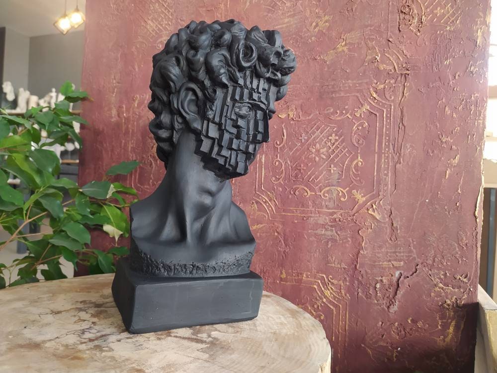 David Statue Head Decor Bust of David Greek Mythology Art Etsy