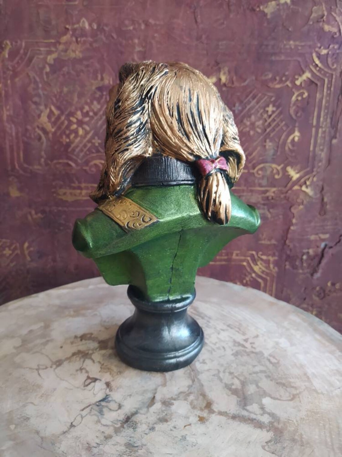 Decorative Dog Bust Statue Dog Sculpture Weird Dog Clay Etsy