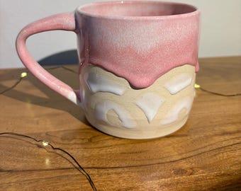 Pink float mug