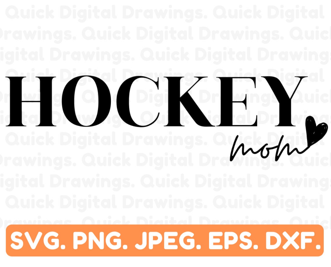 Sports svg Digital Cut File For Cricut Silhouette Sublimation Hockey Lover Hockey Mom SVG PNG