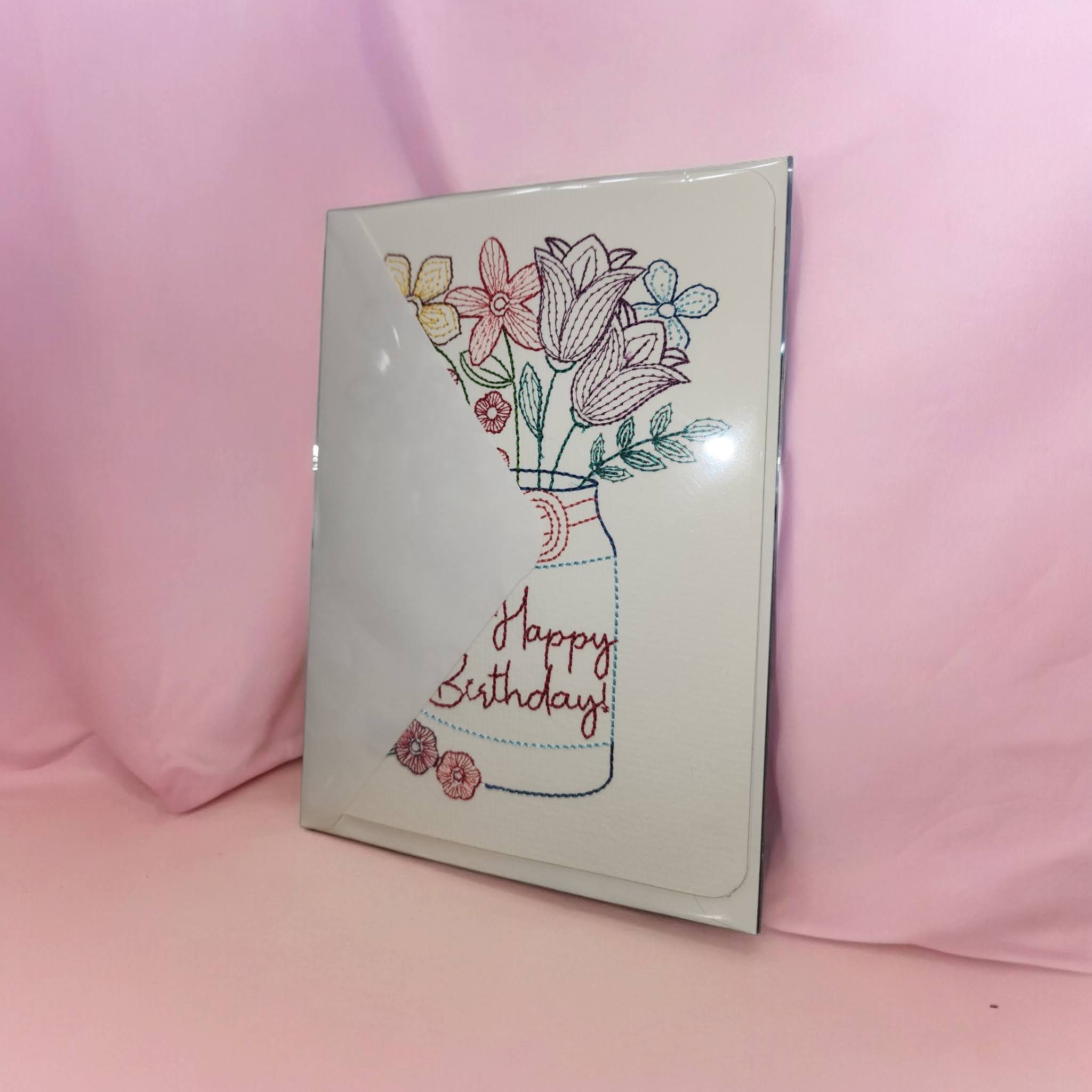 Embroidered Birthday Card - Thumbnail 5