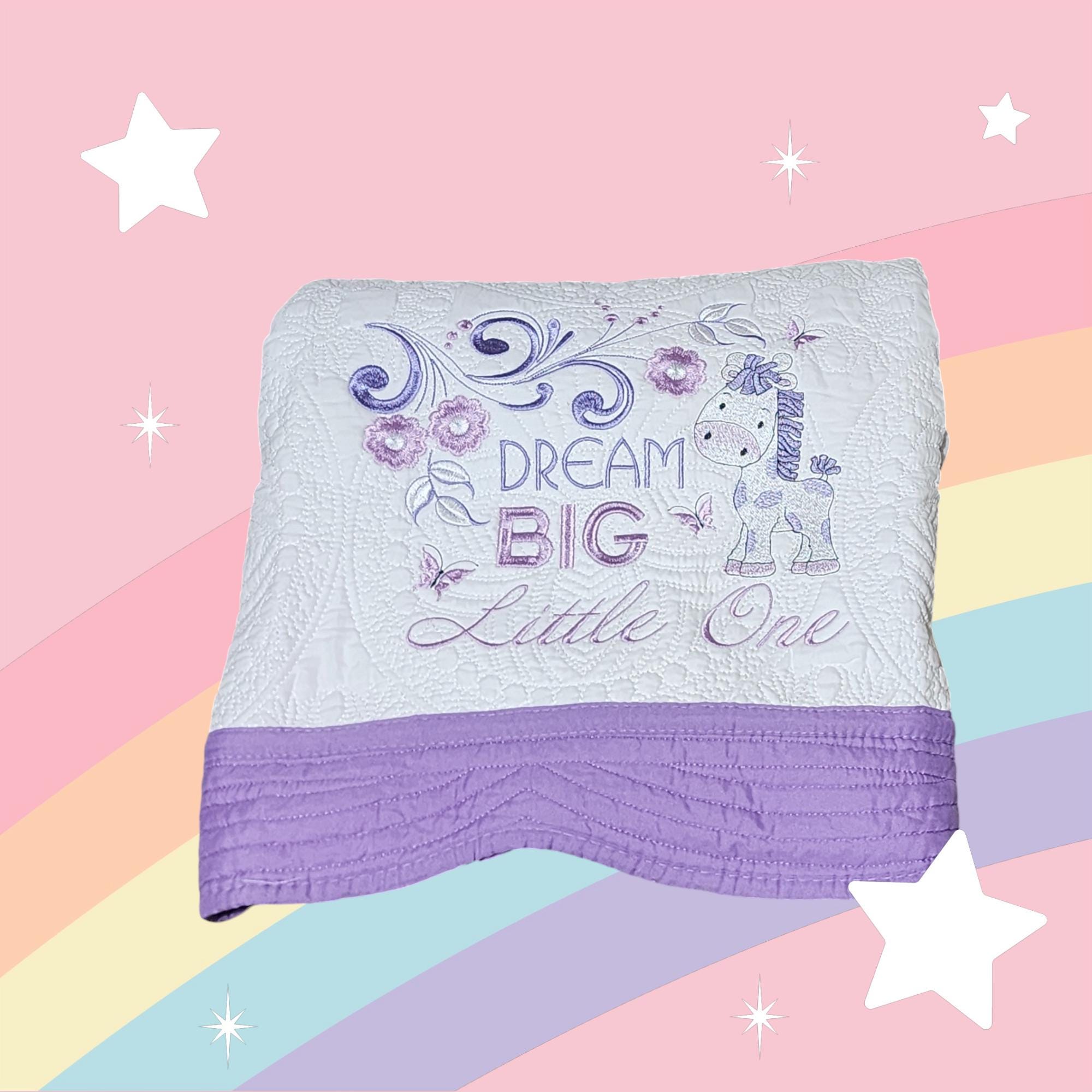 Dream Big Little One Quilt - Just Waiting for Your Special Child's Name - Thumbnail 7