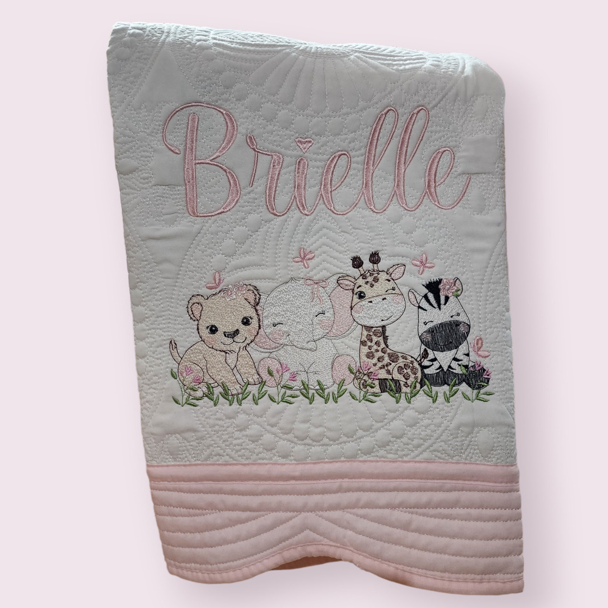Embroidered Animal Friends Blanket (Personalizable)