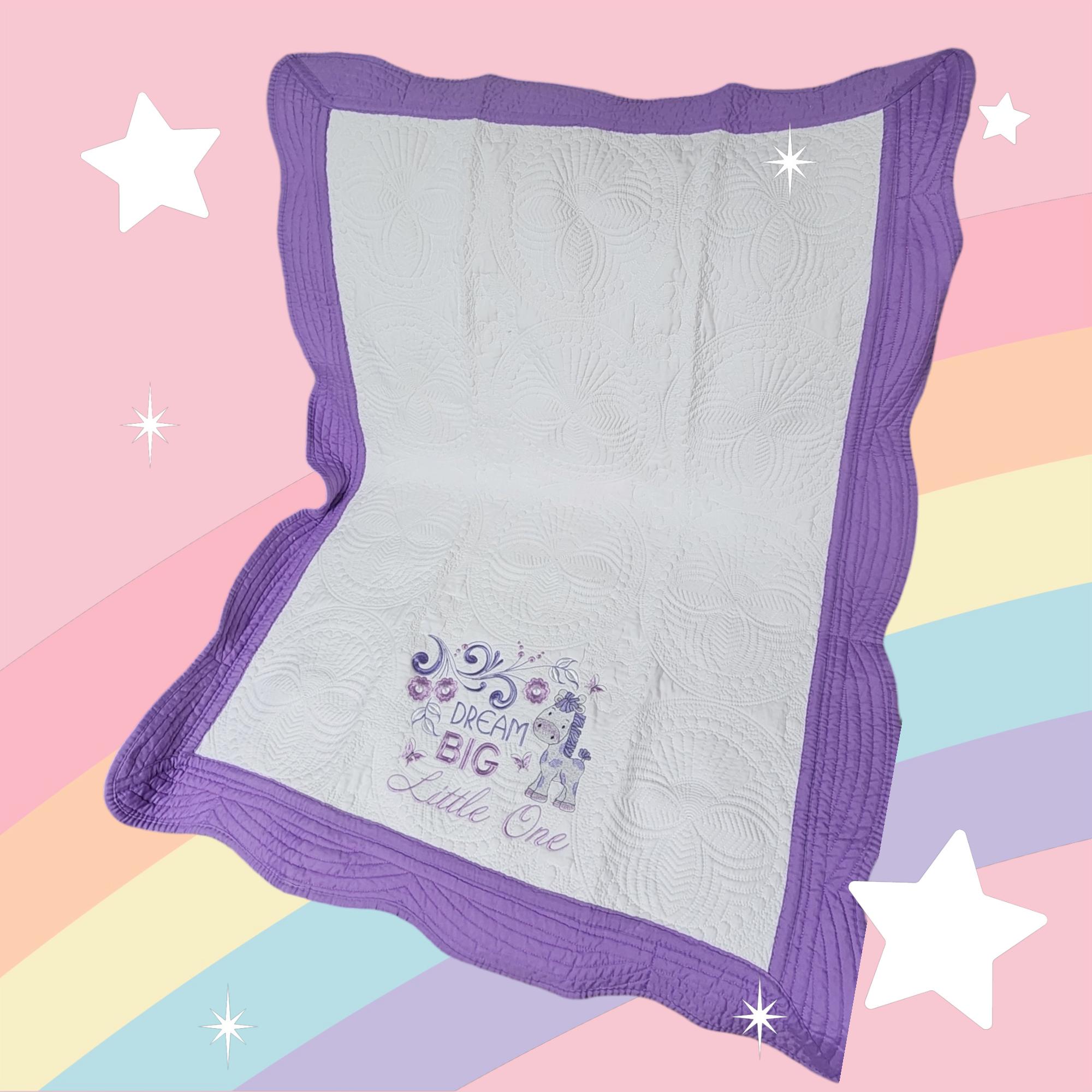 Dream Big Little One Quilt - Just Waiting for Your Special Child's Name - Thumbnail 6