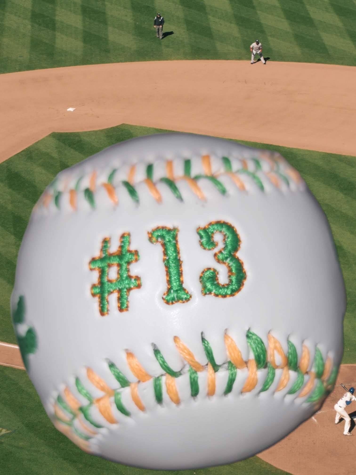 Personalized Embroidered Baseball - Thumbnail 2