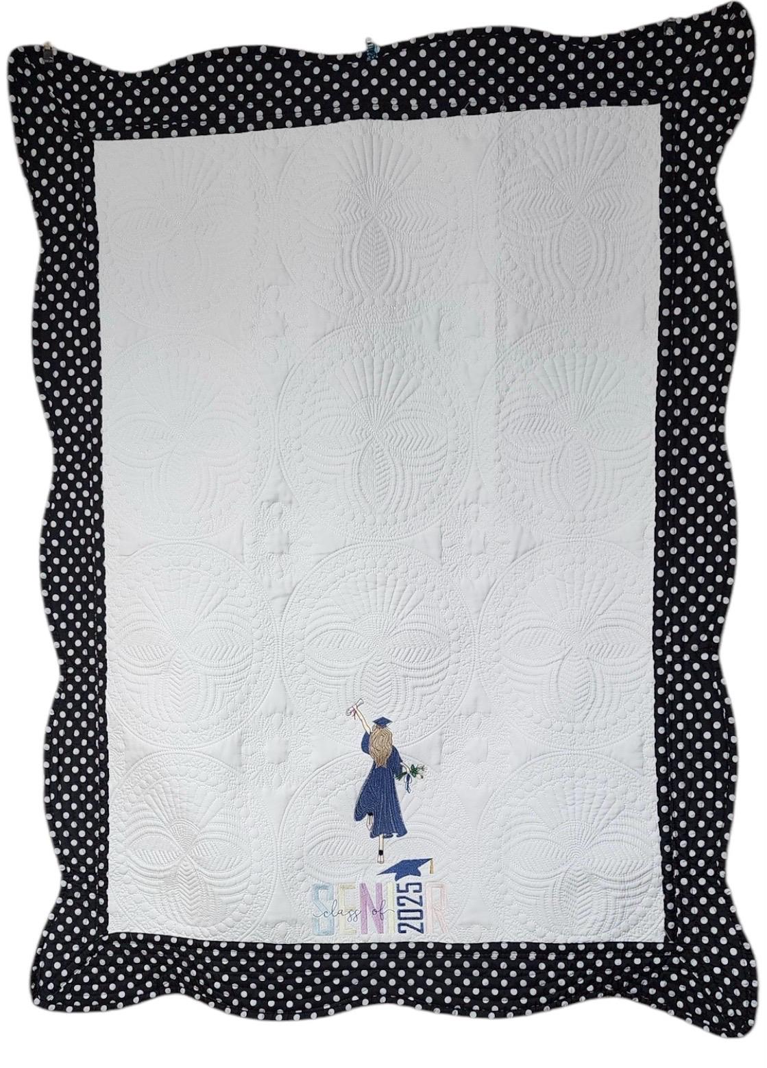 Class of 2025 Graduation Embroidered Blanket - 36x46 - Thumbnail 4