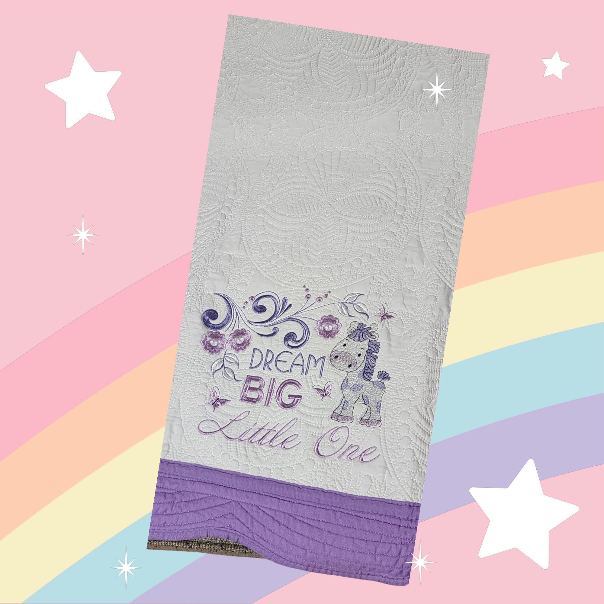 Dream Big Little One Quilt - Just Waiting for Your Special Child's Name - Thumbnail 4