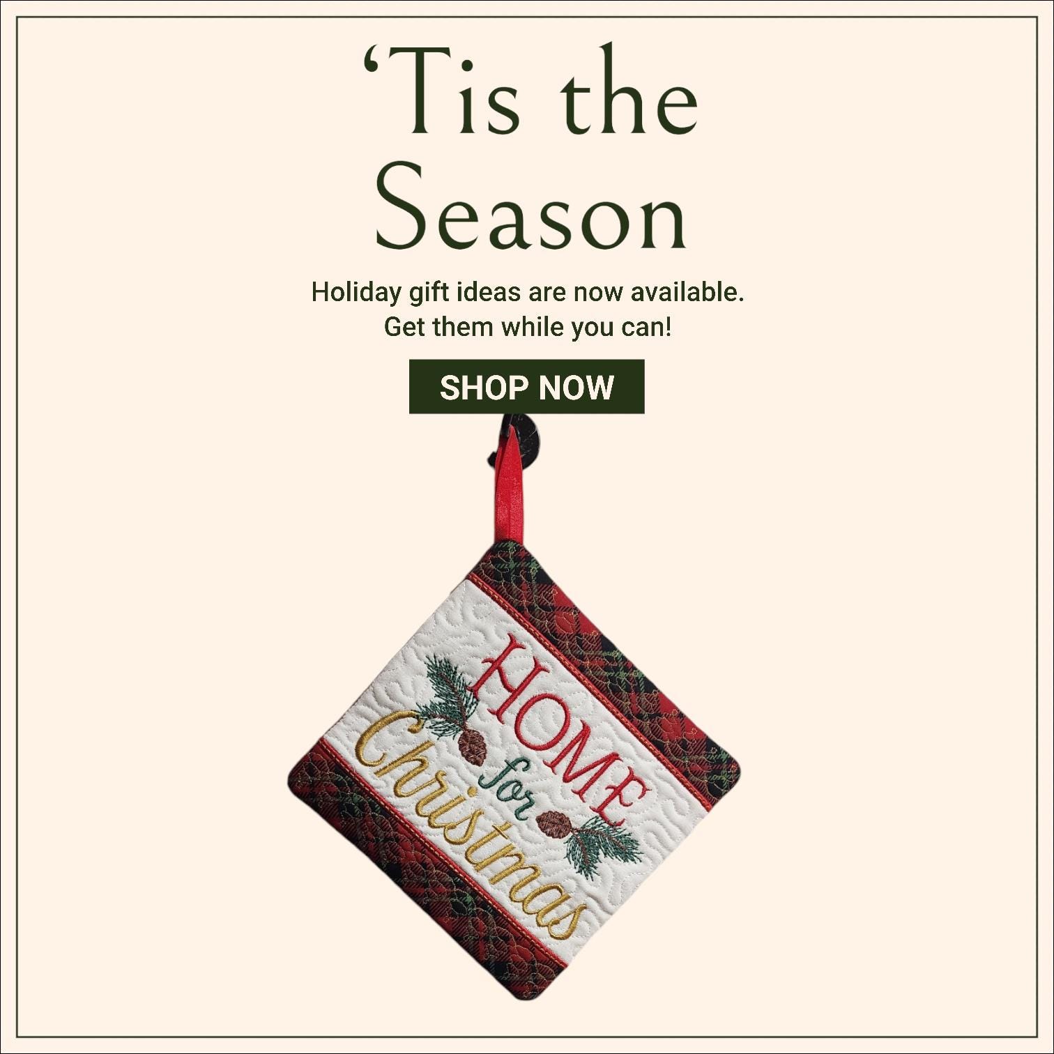 Holiday pot holder set