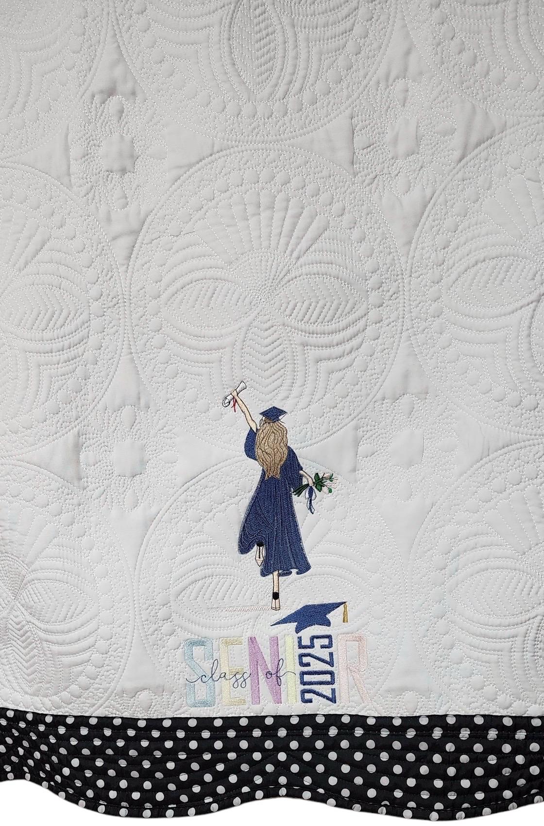 Class of 2025 Graduation Embroidered Blanket - 36x46 - Thumbnail 6