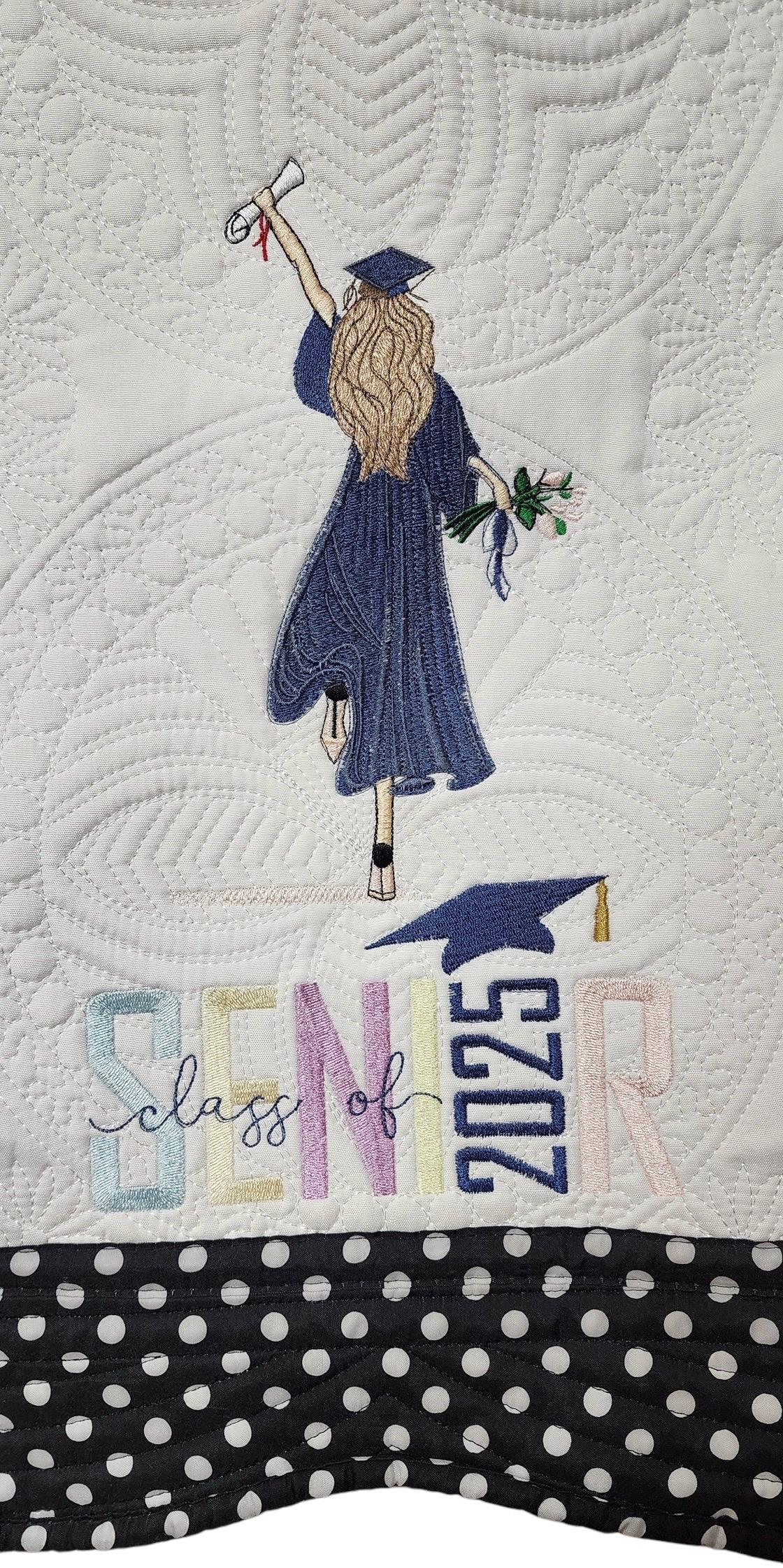 Class of 2025 Graduation Embroidered Blanket - 36x46 - Thumbnail 7