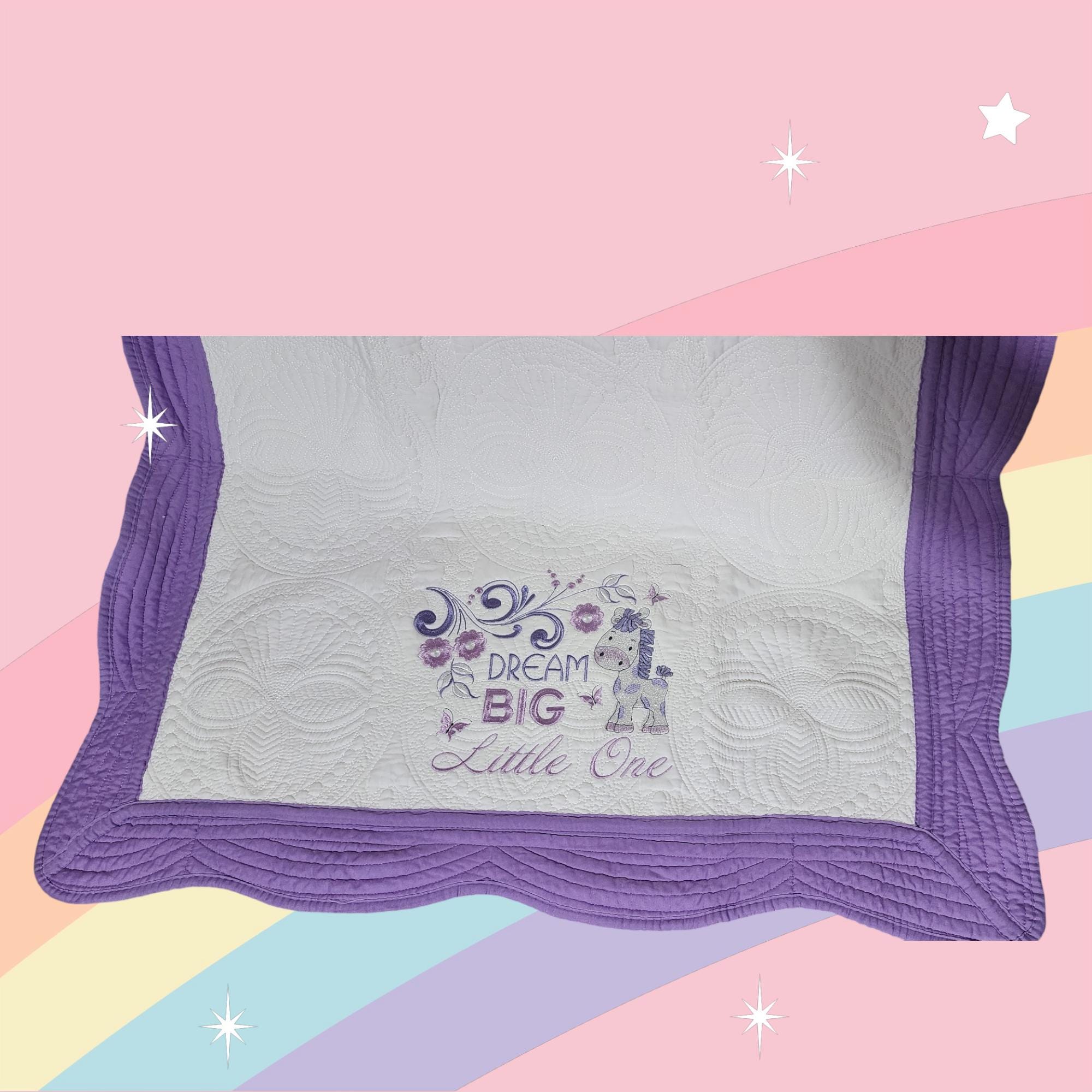 Dream Big Little One Quilt - Just Waiting for Your Special Child's Name - Thumbnail 5