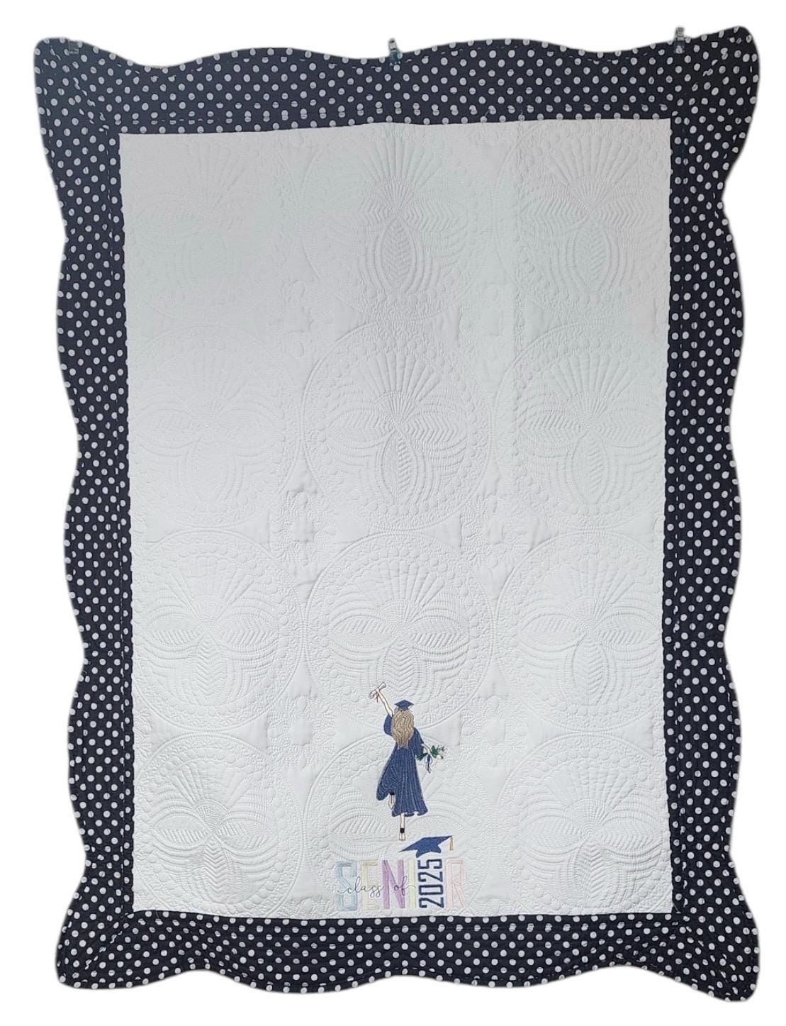 Class of 2025 Graduation Embroidered Blanket - 36x46 - Thumbnail 5