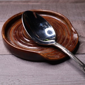 Handmade Ceramic Spoon Rest | Stylish and Functional Kitchen Accessory | Perfect for Cooking, Baking, and Keeping Countertops Clean