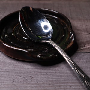Handmade Ceramic Spoon Rest | Stylish and Functional Kitchen Accessory | Perfect for Cooking, Baking, and Keeping Countertops Clean