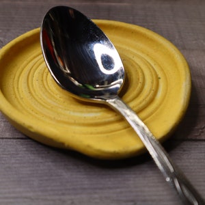 Handmade Ceramic Spoon Rest | Stylish and Functional Kitchen Accessory | Perfect for Cooking, Baking, and Keeping Countertops Clean