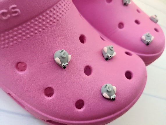 1pcs Pink Croc Charms Designer For Women Cute Animal Shoe Charms
