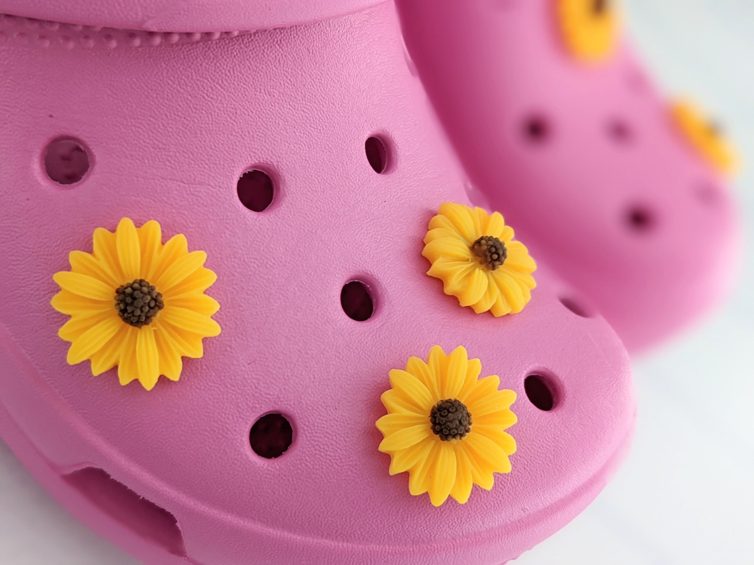 Yellow Translucent Crocs with Designer Charms – PinkIce Novelty