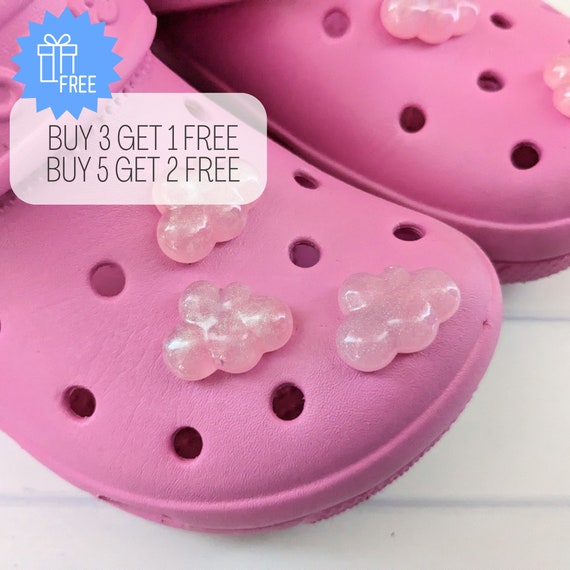 Pink Cloud Croc Charm, Pearl Pink Croc Charm, Girly Charm for Crocs, Cute  Shoe Charms, Cloud Clog Charm, Shoe Pin Cloud, Kawaii Shoe Pin 