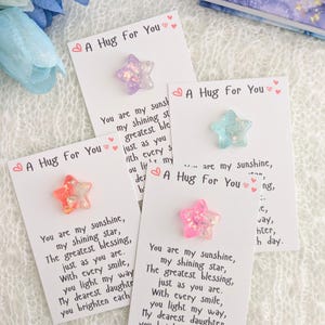 Taschenumarmung für Tochter, Stern-Taschen-Token, Tween-Mädchen-Geschenk von Mama und Papa, Teenager-Mädchen-Geschenk, 21