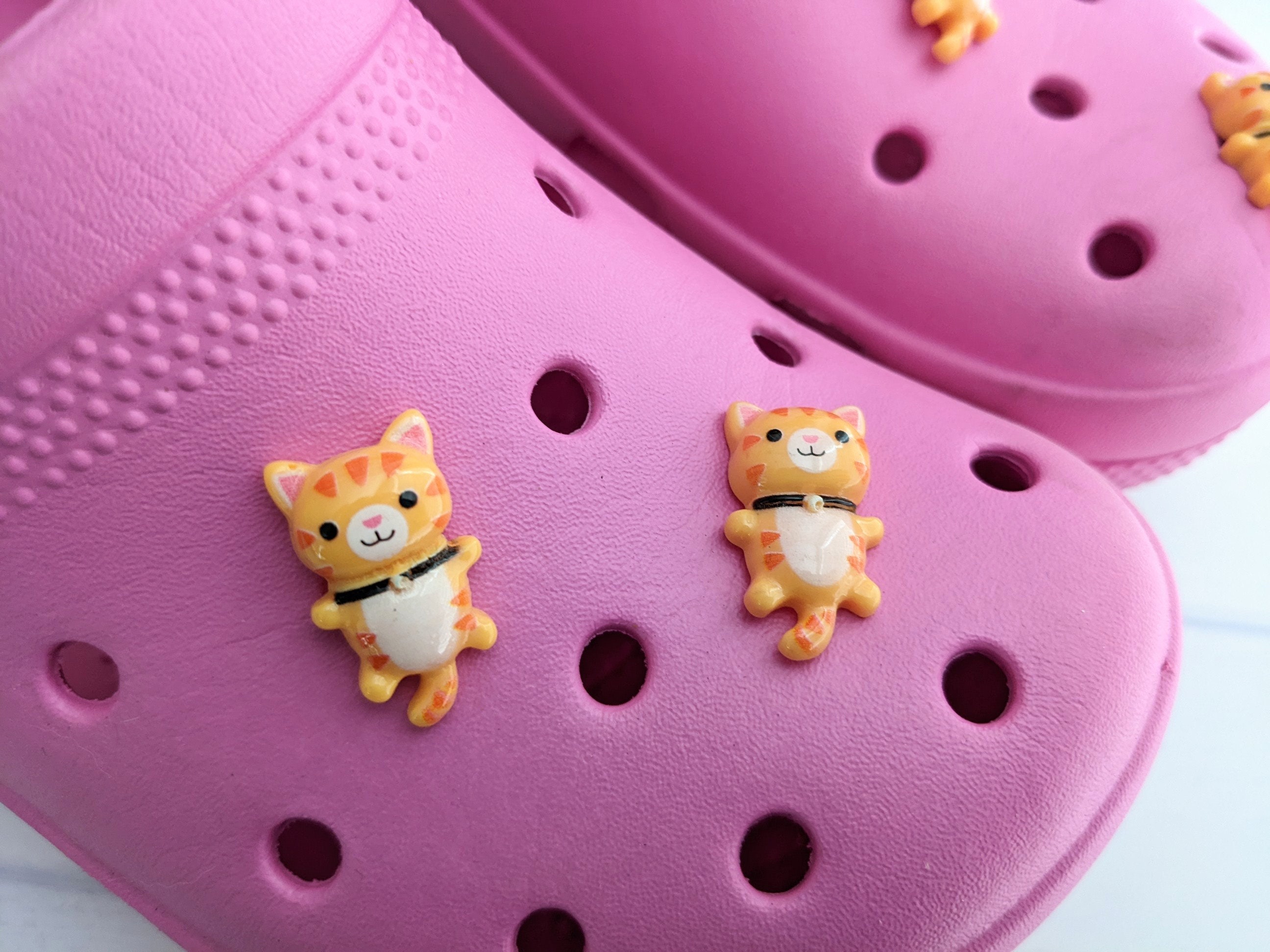 Orange Kitten Croc Charm Kitty Cat Shoe Charm Cute Cat Croc Etsy