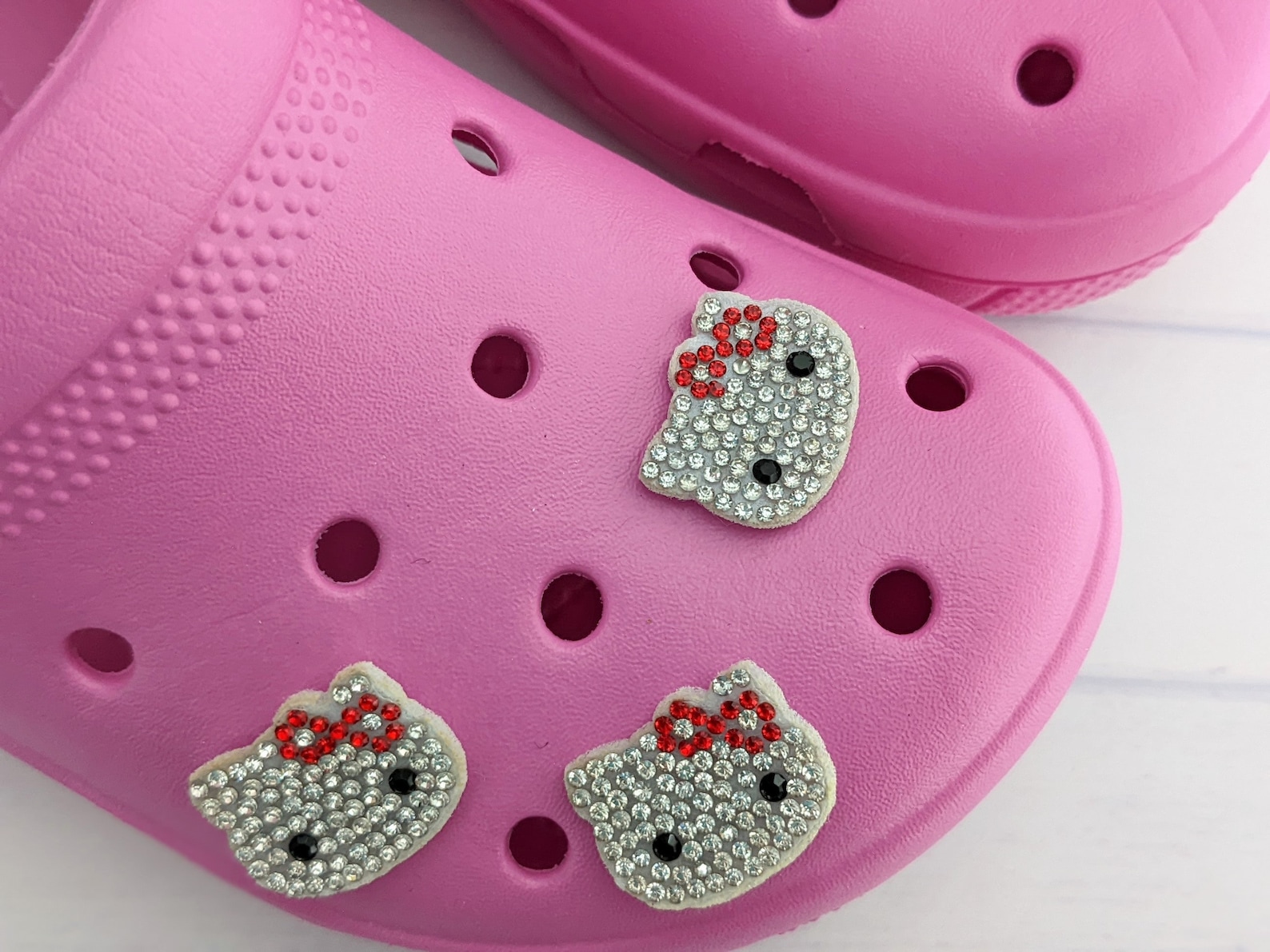 Hello Kitty Croc Charms Cute Kitten Croc Pin White Cat Etsy