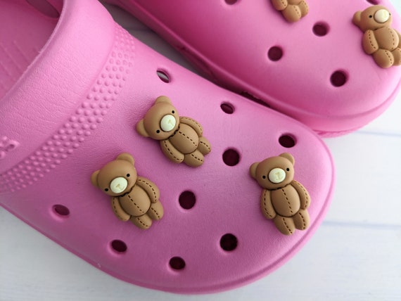 Crocs Teddy Bear Unisex Lifestyle Pins Brown