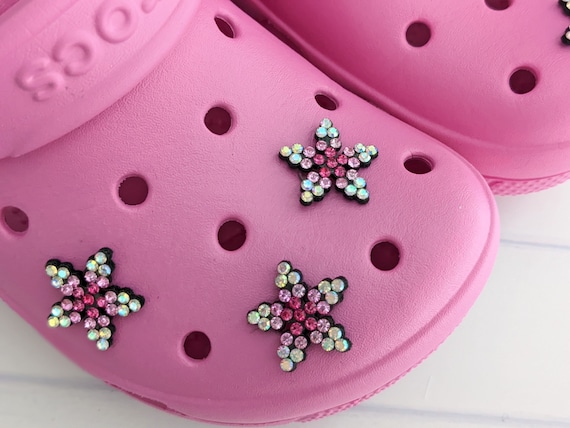 Bling Star Jibbitz for Croc Shoes Bling Girly Jibbitz Gift -  Israel