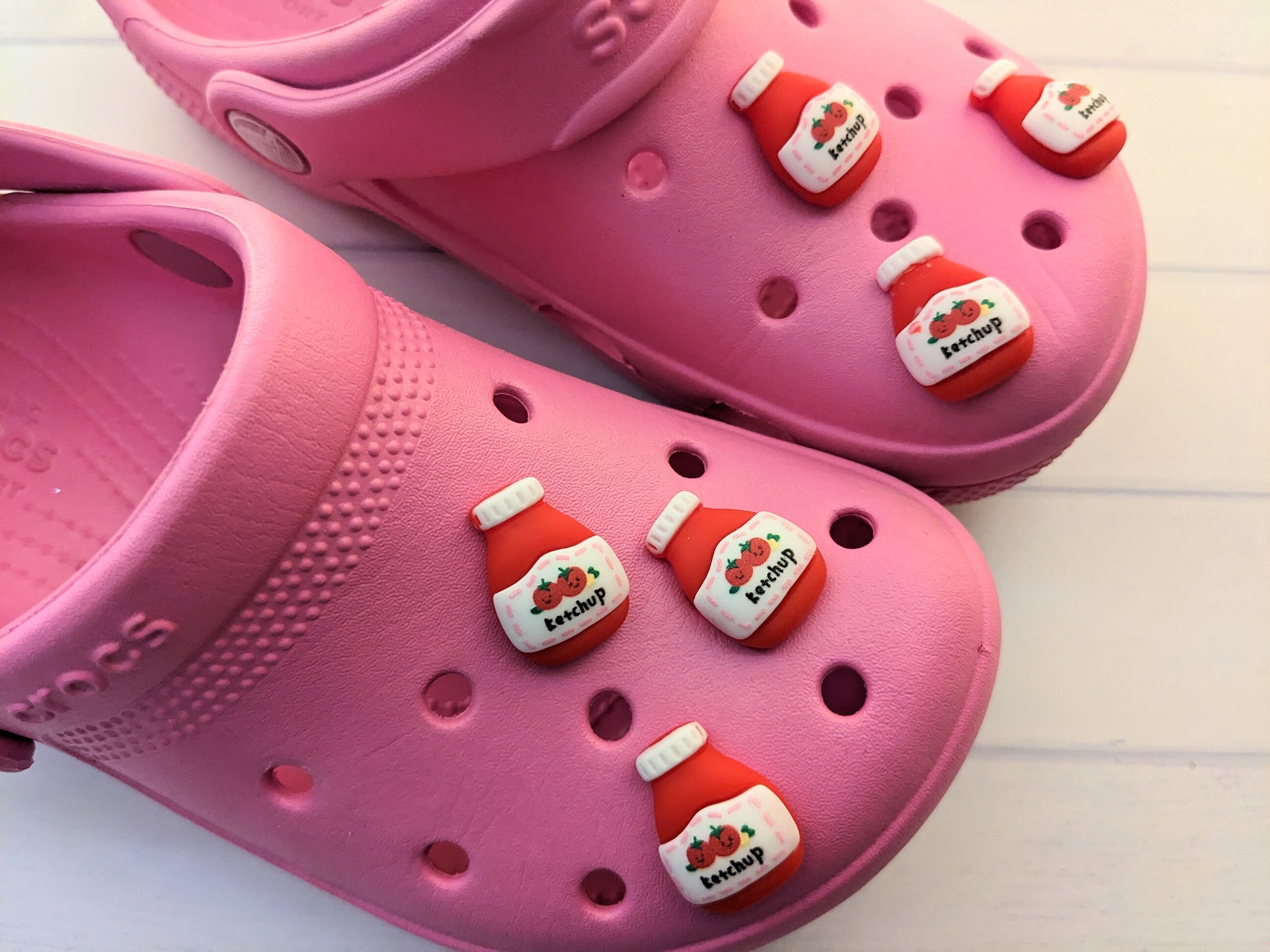 Ketchup Bottle Croc Charms Food Croc Pins Condiments Shoe Etsy