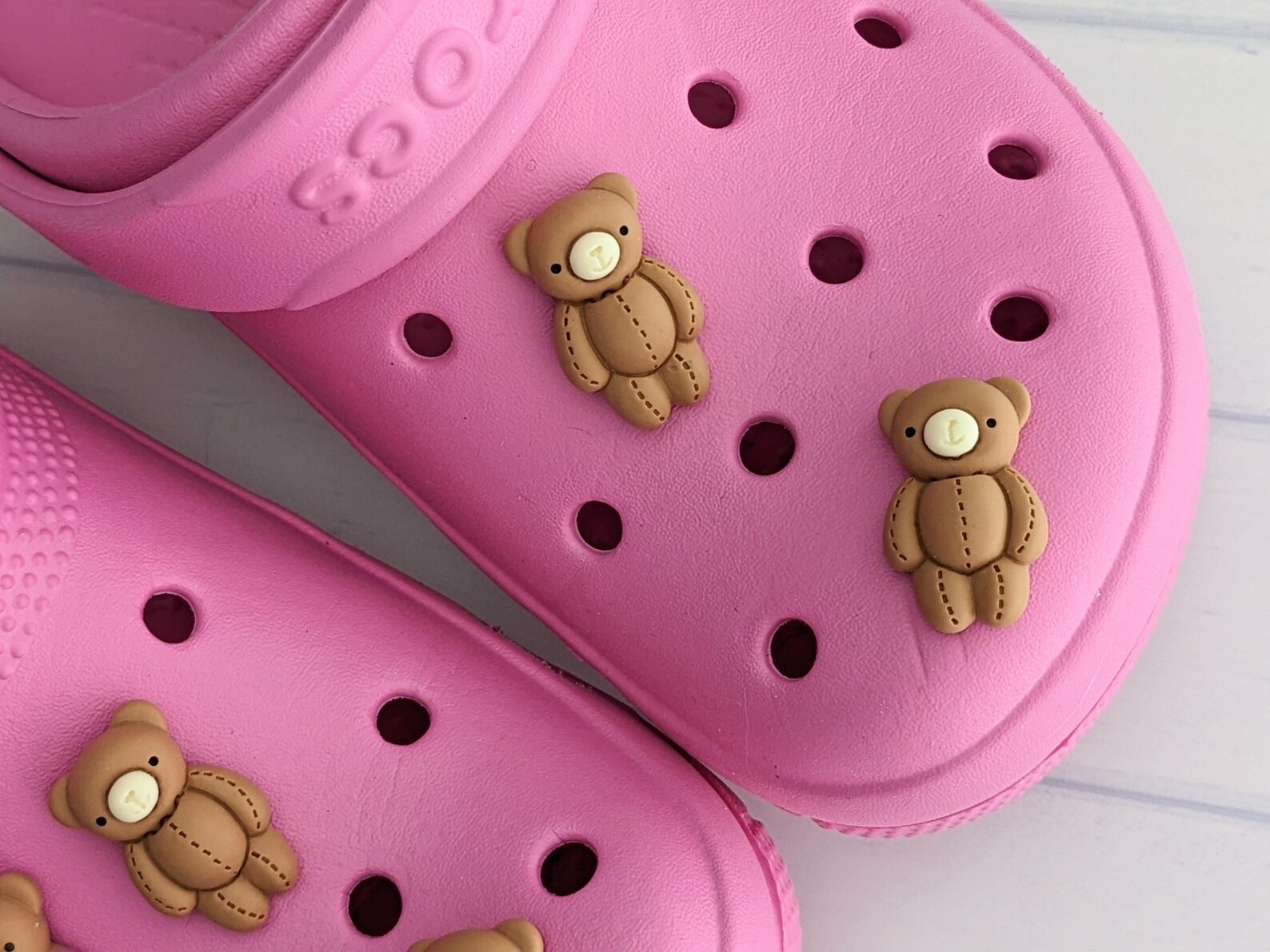 Croc Charm Teddy Bear Brown Bear Crocs Charm Teddy Shoe Etsy