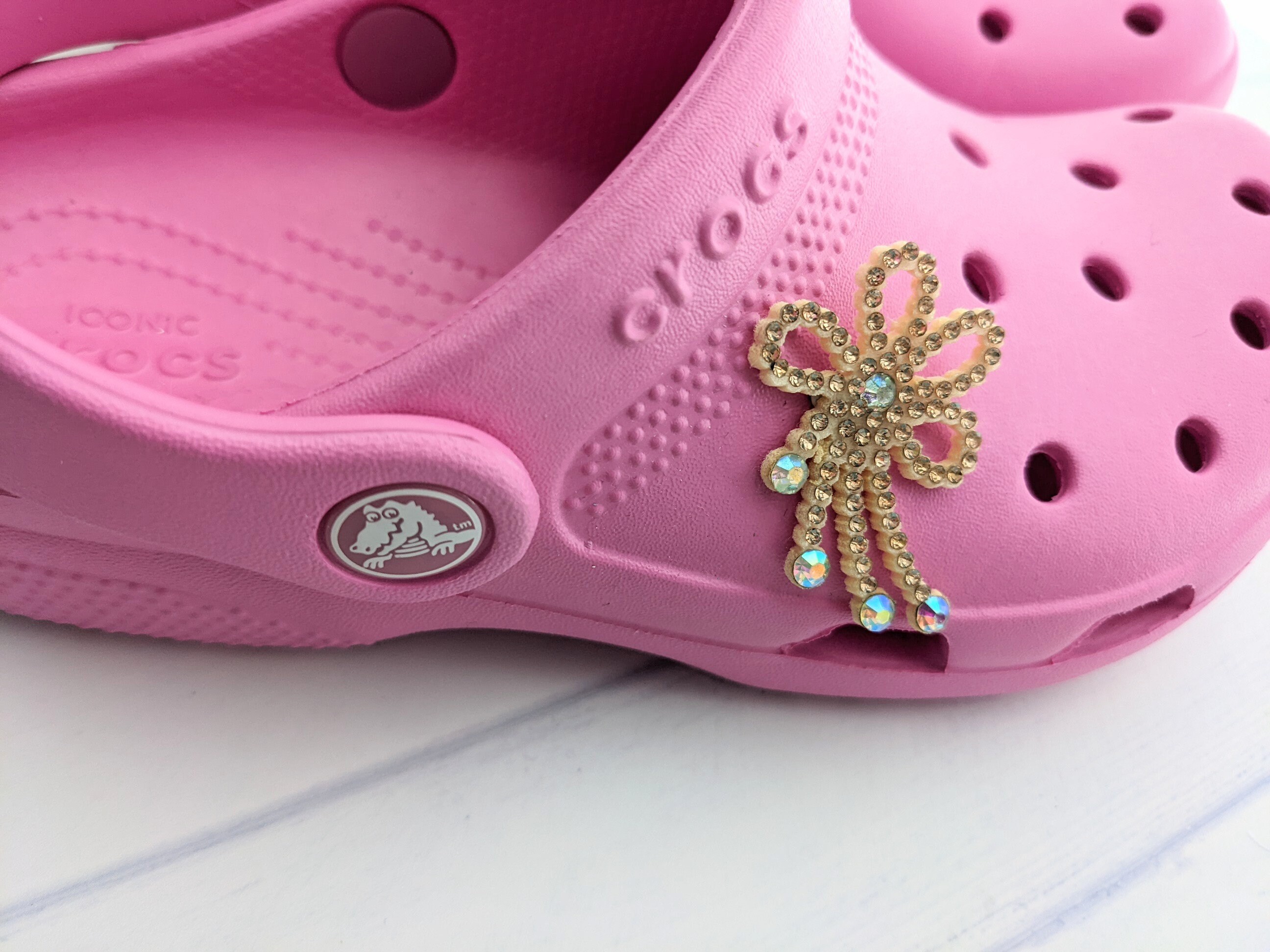 Peach Floral Croc Charm Flower Charm for Crocs Bling Shoe Etsy