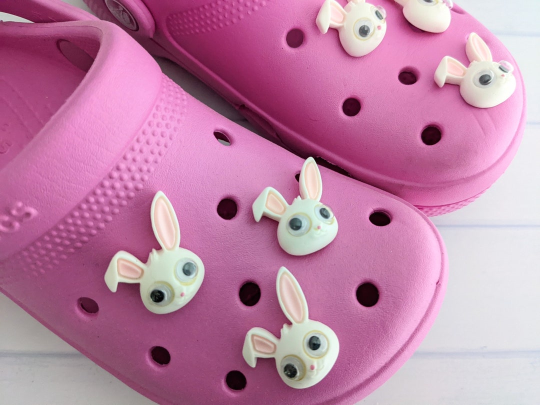 White Bunny Croc Charm Cute Animal Shoe Pin Rabbit Crocs Etsy UK