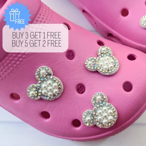 Luxury Designer Shoes Charms for Crocs Vintage DIY Clogs Decoration Shiny  Rhinestone Princess Style Shoe Accessories All-match